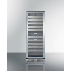 Summit 24" Wide Dual-Zone Wine Cellar with 116 Bottle Capacity, Right Hinge, Glass Door, With Lock, 10 Extension Wine Racks, Digital Control, LED Light, Compressor Cooling, ETL Approved, ETL, Digital Thermostat, CFC Free - SWCP2116