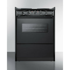 Summit 24" Wide Electric Coil Range with 4 Elements, 2.92 cu. ft. Total Oven Capacity, Storage Drawer, ADA Compliant, Storage Drawer - TEM610CRW