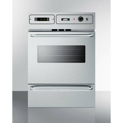 Summit 24" Wide Electric Wall Oven  with Storage Drawer, 2 Oven Racks, LP Convertible - TEM7