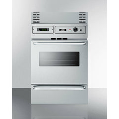 Summit 24" Wide Electric Wall Oven  with Storage Drawer, 2 Oven Racks, LP Convertible - TEM7