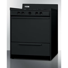 Summit 30" Wide Gas Range, Open Burners with 4-Open Burners, 3.69 Cu. Ft. Oven Capacity, Porcelain Cooktop, 2-Wire Racks, Push-To-Turn Knobs, Electronic Ignition - TNM2107C