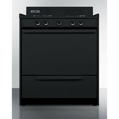 Summit 30" Wide Gas Range, Open Burners with 4-Open Burners, 3.69 Cu. Ft. Oven Capacity, Porcelain Cooktop, 2-Wire Racks, Push-To-Turn Knobs, Electronic Ignition - TNM2107C