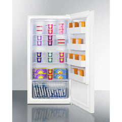 Summit 33" Wide Convertible All-Freezer/Refrigerator with 17 cu. ft. Capacity, Right Hinge, Frost Free Defrost, Adjustable Shelves, CFC Free - UF18W