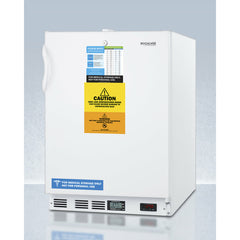 Summit 24" Wide All-Freezer, ADA Compliant  with 3.5 cu. ft. Capacity, Right Hinge, Manual Defrost, ADA Compliant, Approved for Medical Use - VT65ADA