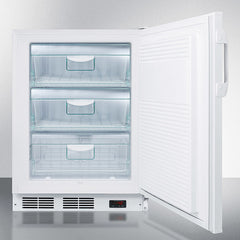 Summit 24" Wide MOMCUBE™ Breast Milk Freezer, ADA Compliant with 3.5 Cu. Ft. Capacity, Slide-Out Drawers, Digital Thermostat, Lock, 100% CFC Free - VT65MLBIMCADA