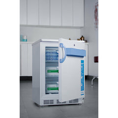 Summit 24" Wide Built-In All-Freezer with 3.2 Cu. Ft. Capacity, Slide-out Drawers, Digital Thermostat, NIST Calibrated Temperature/Alarm, Buffered Temperature Probe - VT65MLBIMED2