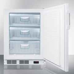Summit 24" Wide Built-In All-Freezer, ADA Compliant (Panel Not Included) with 3.5 cu. ft. Capacity, Right Hinge, Manual Defrost, ADA Compliant, Approved for Medical Use - VT65ML7BI