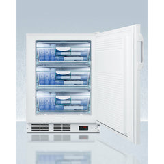 Summit 24" Wide Built-In All-Freezer, ADA Compliant with 3.5 cu. ft. Capacity, Field Reversible Doors, Right Hinge, Manual Defrost - VT65MLBIADAGP