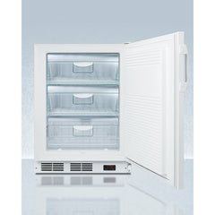 Summit 24" Wide Built-In All-Freezer, ADA Compliant with 3.5 cu. ft. Capacity, Field Reversible Doors, Right Hinge, Manual Defrost - VT65MLBIADAGP