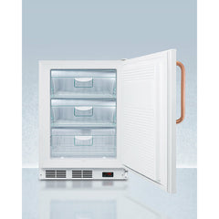 Summit 24" Wide Built-In All-Freezer with Antimicrobial Pure Copper Handle, ADA Compliant - VT65MLBITBCADA