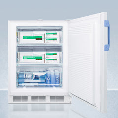 Summit 24" Wide Built-In All-Freezer with 3.2 cu. ft. Capacity, Right Hinge, Manual Defrost, ADA Compliant, Approved for Medical Use, Factory Installed Lock, CFC Free - VT65MLBIMED2ADA