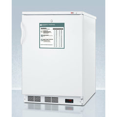 Summit 24" Wide All-Freezer with 3.5 cu. ft. Capacity, Field Reversible Doors, Right Hinge, Manual Defrost, Approved for Medical Use - VT65MLGP