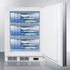 Summit 24" Wide Built-In All-Freezer, ADA Compliant (Panel Not Included) with 3.5 cu. ft. Capacity, Right Hinge, Manual Defrost, ADA Compliant, Approved for Medical Use - VT65ML7BI