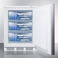 Summit 24" Wide Built-In All-Freezer with 3.5 cu. ft. Capacity, 3 Removable Storage Baskets, Manual Defrost, -25-¦C Capable and Adjustable Thermostat - VT65MLBIIF