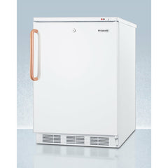 Summit 24" Wide All-Freezer with Antimicrobial Pure Copper Handle with 3.5 cu. ft. Capacity, Right Hinge, Manual Defrost, Approved for Medical Use, Factory Installed Lock, CFC Free - VT65MLTBC