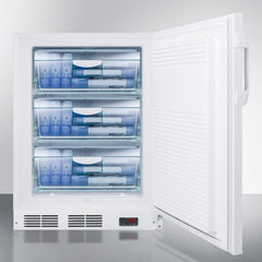 Summit 24" Wide Built-In All-Freezer, 3.2 cu.ft. Capacity, Right Hinge, Manual Defrost, ADA Compliant, Approved for Medical Use - VT65MLBIVACADA