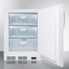 Summit 24" Wide Built-In All-Freezer, 3.2 cu.ft. Capacity, Right Hinge, Manual Defrost, ADA Compliant, Approved for Medical Use - VT65MLBIVACADA