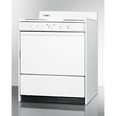 Summit 30" Wide Electric Coil Top Range  with 4 Coil Elements, 3.7 cu. ft. Total Oven Capacity, Storage Drawer, ADA Compliant - WEM210