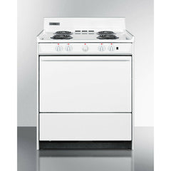 Summit 30" Wide Electric Coil Top Range with 4 Coil Elements, 3.69 cu. ft. Total Oven Capacity, Viewing Window, Storage Drawer - WEM2