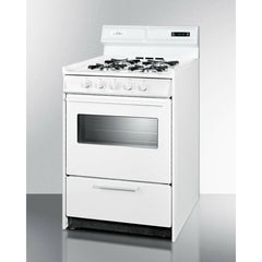 Summit 24" Wide Gas Range with Natural Gas, 4 Open Burners, 2.92 cu. ft. Total Oven Capacity, Viewing Window, Broiler Drawer - WNM6307