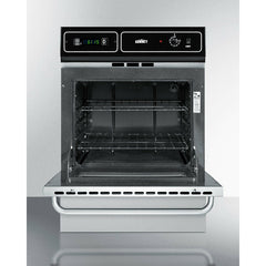 Summit 24" Wide Gas Wall Oven with Removable Door, LP Conversion, Electronic Ignition, Porcelain Interior, Lower Broiler, Digital Clock - TTM7212