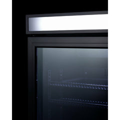 Summit 36" Wide Back Bar Beverage Center, Shallow Depth with 3.2 Cu. Ft. Capacity, Exterior LED Panel, Removable Shelves, Self-Closing Doors - SCR3502DLL