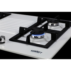 Summit 30" White Gas Cooktop - GC43