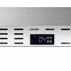 Summit 21" Wide Built-In Commercial All-Refrigerator, ADA Compliant with 3.32 cu. ft. Capacity, 4 Wire Shelves, Right Hinge with Door Lock, Crisper Drawer, Automatic Defrost ADA Compliant, Factory Installed Lock, CFC Free - SCR504SSTBADA