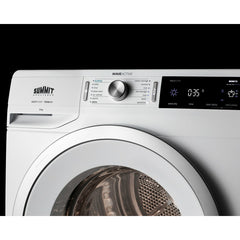 Summit 24" Wide 208-240V Heat Pump Dryer with 3.88 Cu. Ft. Capacity, Slim-Fitting Design, Heat Pump Operation, Stainless Steel Drum - SLD242W