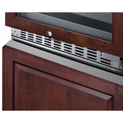 Summit 24" Wide Combination Dual-Zone Wine Cellar and 2-Drawer All-Freezer (Panels Not Included) with Right Hinge, Sabbath Mode, CFC Free, Automatic Defrost, Double Pane Tempered Glass Door - SWCDAF24