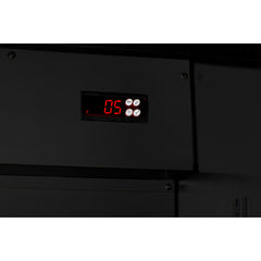 Summit 36" Wide Back Bar Beverage Center, Shallow Depth with 3.2 Cu. Ft. Capacity, Exterior LED Panel, Removable Shelves, Self-Closing Doors - SCR3502DLL