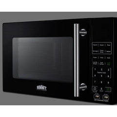 Summit 18" Compact Microwave with USB Ports and Allocator with 0.7 Cu. Ft. Capacity, 700W Cook Power, Multiple Power Levels, Allocator, USB Ports, Digital Control Panel - SM903BSA