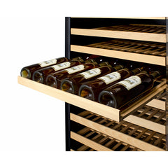 Summit 24" Wide Single Zone Wine Cellar with 165 Bottle Capacity, Right Hinge, Glass Door, With Lock, 14 Extension Wine Racks, Digital Control, LED Light, Compressor Cooling, ETL Approved, Digital Thermostat - SWC1926B