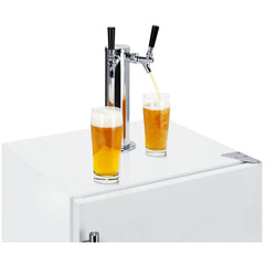 Summit 24" Wide Built-In Kegerator, ADA Compliant  with Complete Tap Kit, Dual Tap System, Panel-ready Door, Automatic Defrost, Built-in Capable, Interior Light - SBC58WHBIADA