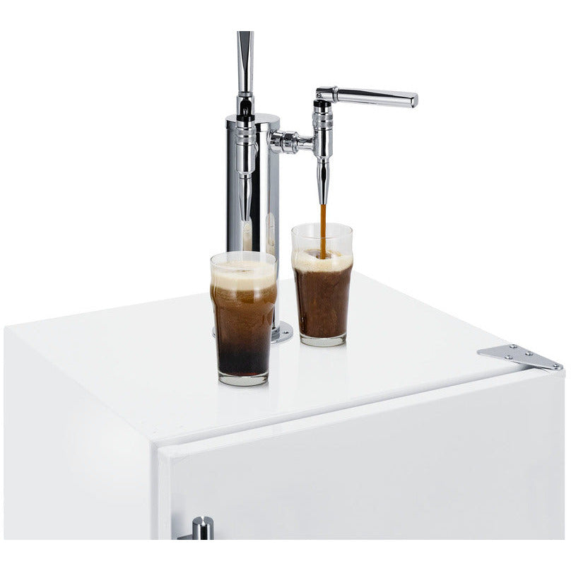 Summit 24" Wide Built-In Nitro-Infused Coffee Kegerator, ADA Compliant  with 5.5 cu. ft. Capacity, Nitro-Infused Coffee Dispenser, Adjustable Thermostat - SBC58WHBIADANCFTWIN