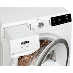 Summit 24" Wide 208-240V Heat Pump Dryer with 3.88 Cu. Ft. Capacity, Slim-Fitting Design, Heat Pump Operation, Stainless Steel Drum - SLD242W