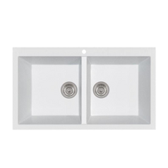 LaToscana Double Basin Drop-in Sink For 36" Cabinet - AM8620-UG - The Home Selection