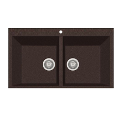 LaToscana Double Basin Drop-in Sink For 36" Cabinet - AM8620-UG - The Home Selection