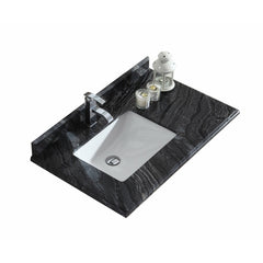 Laviva 36" Offset Countertop with Rectangular Sink - Left - The Home Selection