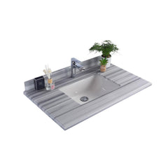 Laviva White Stripes Countertop - The Home Selection