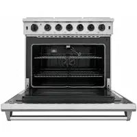 Thor Kitchen Package - 36 in. Propane Gas Range, Range Hood