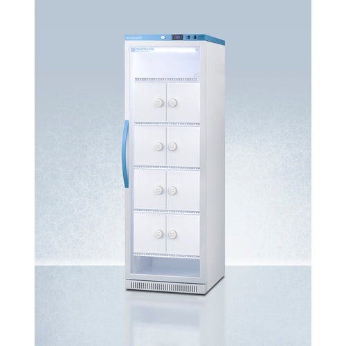 Summit 24" Upright Vaccine Refrigerator 15 Cu.Ft.  with Interior Lockers, Door Lock, Right Hinge with Reversible Doors, Automatic Defrost, CFC Free, Eco-Friendly Refrigerant, LED Light - ARG15PVLOCKER
