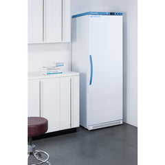Summit 24" Upright Vaccine Refrigerator with Interior Lockers, 15 cu. ft. Capacity, Door Lock, Right Hinge with Reversible Doors, Automatic Defrost, CFC Free, Eco-Friendly Refrigerant - ARS15PVLOCKER