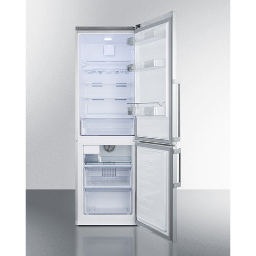 Summit 24" Wide Bottom Freezer Refrigerator With Icemaker - FFBF247SSIM