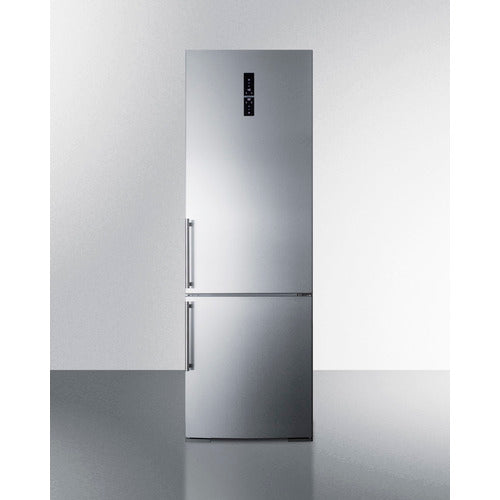 Summit 24" Wide Built-In Bottom Freezer Refrigerator - FFBF249SSBI