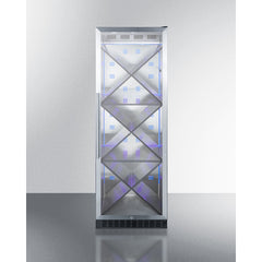 Summit 24" Wide Single Zone Commercial Wine Cellar with 12.6 Cu. Ft. Capacity, Diamond Style Wine Racks, Double-Pane Tempered Glass Door - SCR1401