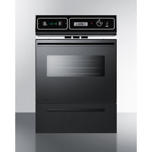 Summit 24" Wide Gas Wall Oven with Removable Door, Electronic Ignition