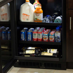 Marvel 24-IN BUILT-IN BEVERAGE CENTER WITH 3-IN-1 CONVER TIBLE SHELVES - MLBV224 - The Home Selection