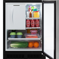 Marvel 24-IN BUILT-IN REFRIGERATOR FREEZER WITH CRESCENT ICE MAKER - MLRI224 - The Home Selection