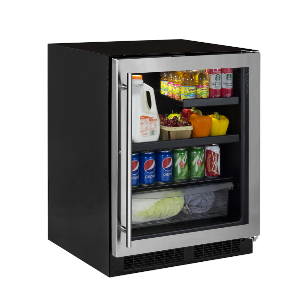 Marvel 24-IN LOW PROFILE BUILT-IN BEVERAGE CENTER WITH CONVERTIBLE SHELF AND MAXSTORE BIN - MABV224 - The Home Selection